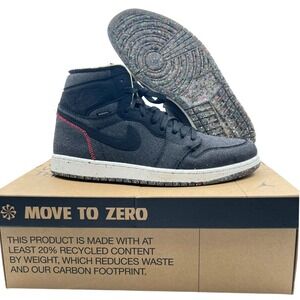 Air Jordan 1 High Zoom Air Crater Remastered Black‎ Crimson Wolf Grey Mens 14